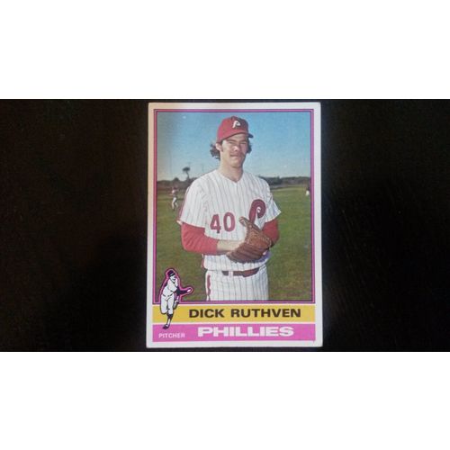 1976 Topps Card # 431 Dick Ruthven Very Good (3) Philadelphia Phillies