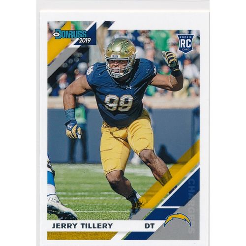 2019 Donruss Football Base 262 Jerry Tillery RC Los Angeles Chargers