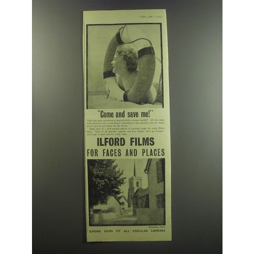 1955 Ilford Films Ad - Come and save me