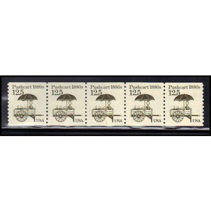 2133 12.5c Pushcart Fine MNH Dry Gum PNC 1/5 X2163