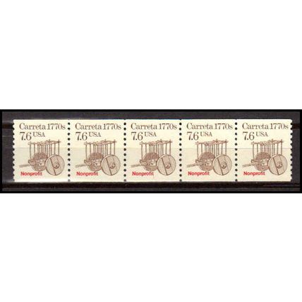 2255 7.6c Carreta Fine MNH Dry Gum PNC 1/5 X2928