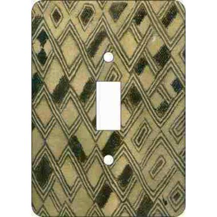 Kuba Cloth Switch Plate (African American Single Switch Plate)