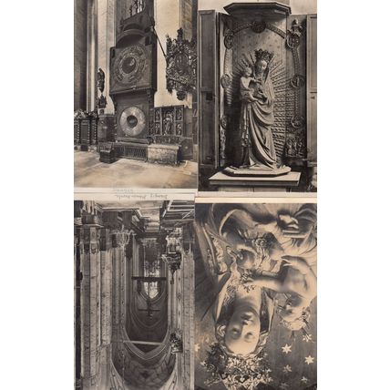 Die Marienkirche In Danzig Kirche 4x German Postcard s