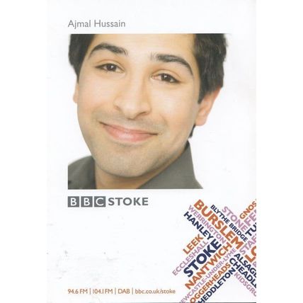 Ajmal Hussain BBC Radio Stoke Cast Card Photo