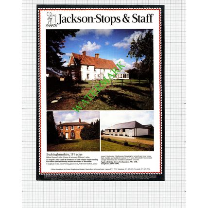 Wavendon Buckinghamshire House Sale Advert - 1991 Cutting