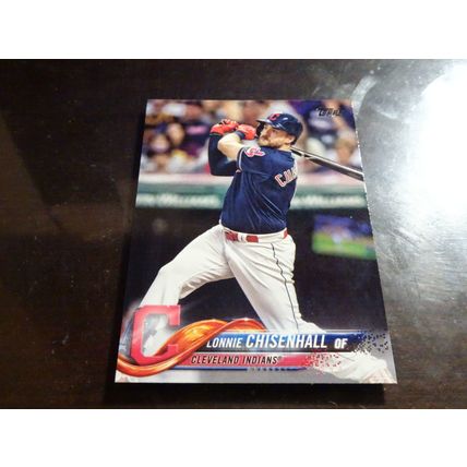2018 Topps Card # 194 Lonnie Chisenhall Mint (9) Cleveland Indians (AA)