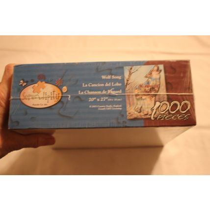 WOLF SONG 1000 PIECE SHAPED PUZZLE MOSTLY SEALED WOLF