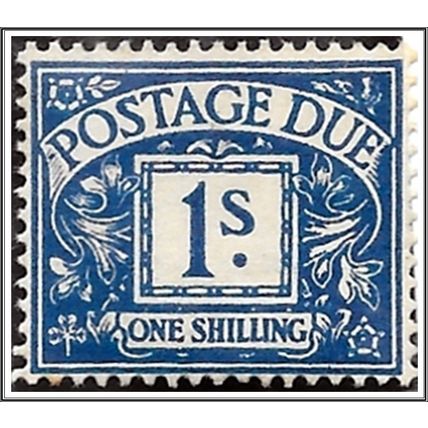 KGVI 1937 D33 1- Deep Blue Postage Due Mounted Mint