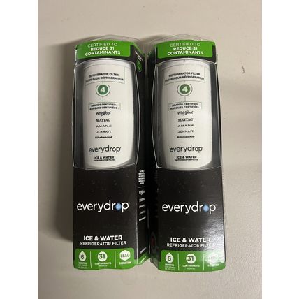 EveryDrop EDR4RXD1 Refrigerator Filter 4 Ice & Water 2 - Pack