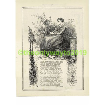 Our Home Among the Hills, Illustrated Poetry, Book Illustration (Print), 1881/2
