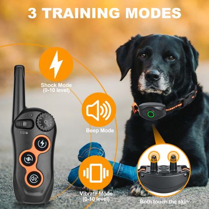 600M Waterproof Electric Pet Dog Training E-Collar Anti-Bark Obedience Remote