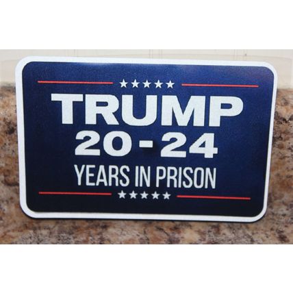 trump 20-24 years in prison car sticker