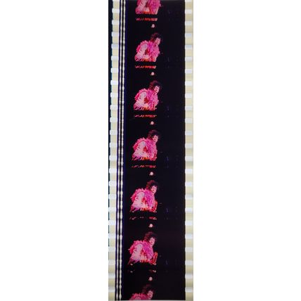 Jimi Hendrex. Pk MTP - C078z . 1 STRIP OF 5 - 35MM FILM CELLS. A very rare strip