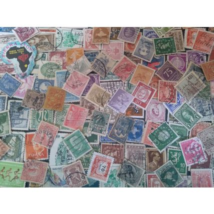 100 WW Used Stamp Lot OG Vintage Antique: 65+ yrs Old! Lowest Internet Price!
