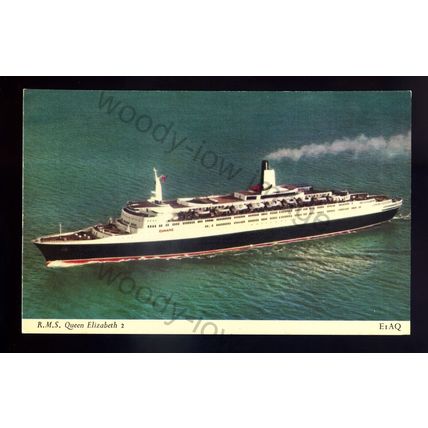 LS2695 - Cunard Liner - Queen Elizabeth 2 - Bt.1969 - postcard