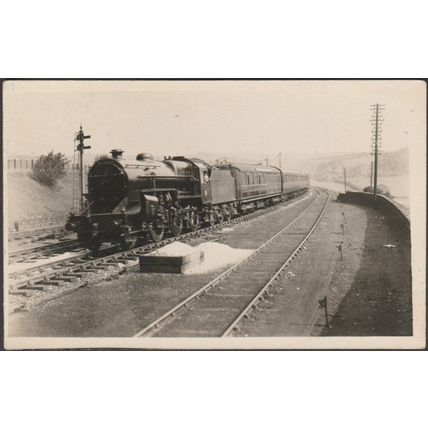 Locomotive at Low Moor, Lancashire, c.1920 - K Ltd RP Postcard
