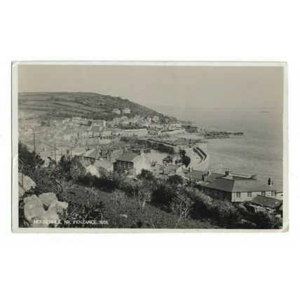 Mousehole, Near Penzance, Cornwall, RP Postcard.
