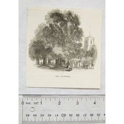 1860s engraving - The Wedding