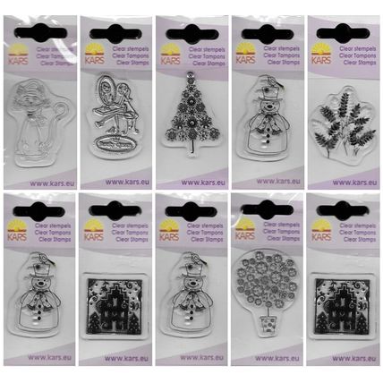 Bundle Of 10 Assorted Kars Stamps. Stamping Cardmaking Scrapbooking Crafts
