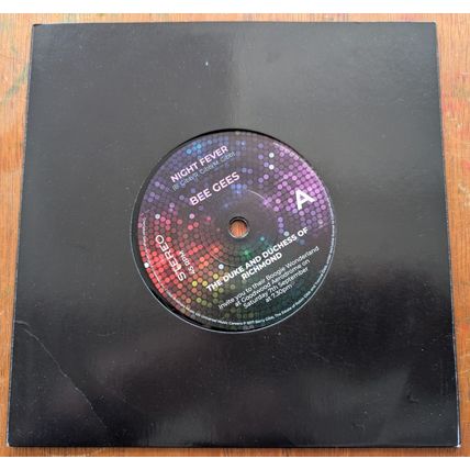 Duke of Richmond Party BEE GEES rare 7" single vinyl record DONNA SUMMER disco