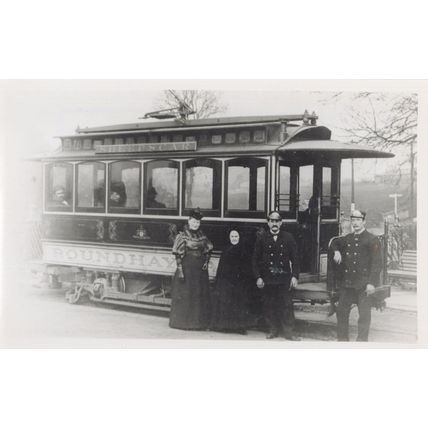 Roundhay Sheepscar Leeds Bus Tram Old Dealer Transport Photo