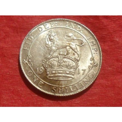 1917 George V shilling.