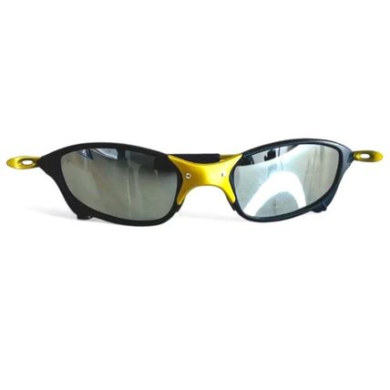 Juliet X-Metal Corvette Gold Liquid Metal Sunglasses