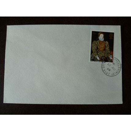 1968 GB Paintings 4d stamp Bromley Gardens Bromley Kent handstamp cancel SG771