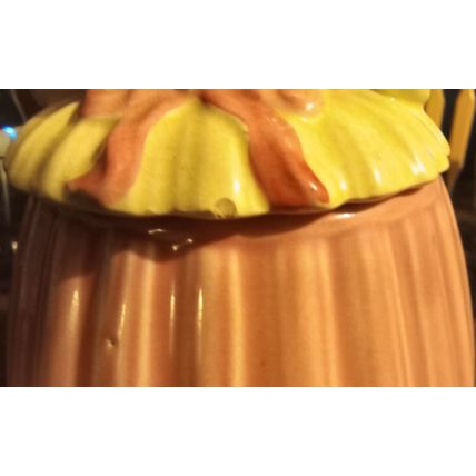 Old Vintage Original Cookie Jar Pottery Guild Balloon Lady 11 3/4" Tall 1940's