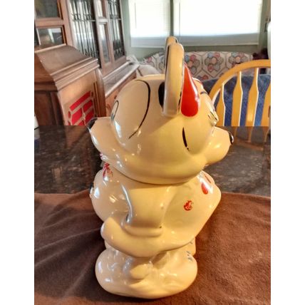 Vintage Cookie Jar Walt Disney Mickey & Minnie Mouse Turnabout 13" Tall 1940/50s