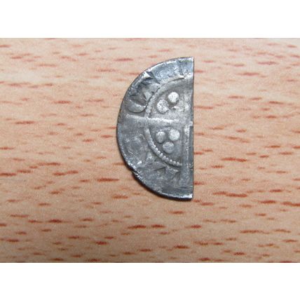 Edward 1st GB 1272-1307 Silver Longcross Cut Penny Canterbury Mint Coin