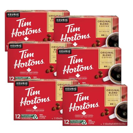 Tim Hortons Original Blend, Medium Roast Coffee, Single-Serve K-Cup Pods Compati