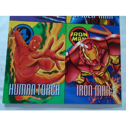 Marvel Vision 1996 - Uncut 4 Card - Embossed Promo Sheet - Wolverine, Spider-man