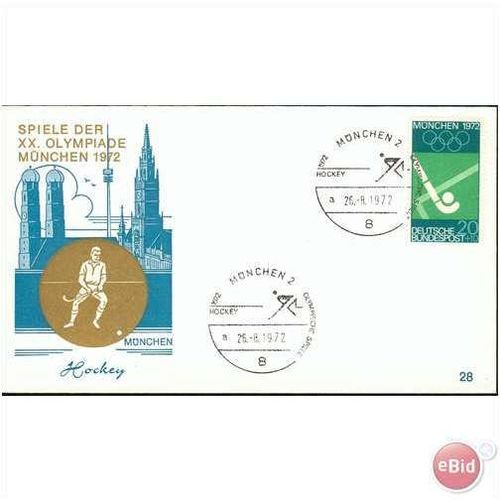Germany Cover 1972 - SG ? - XX Olympiade Munich - Hockey 1