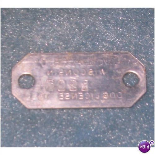 1961 St Croix County Wisconsin Dog Tag