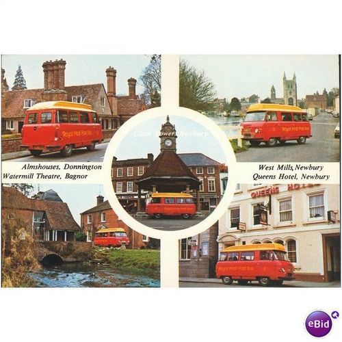 GB Postcard - Postbus - Newbury - Brightwalton, Berkshire