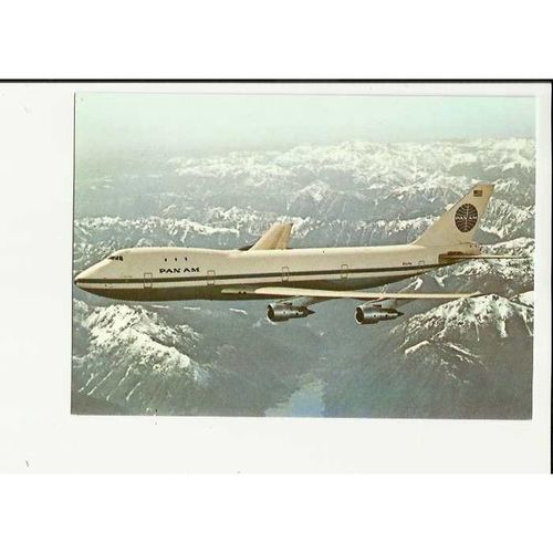 Aviation PAN AM Boeing 747 Postcard by J. Arthur Dixon (PNA/21252)