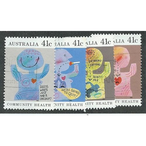 AUS 1990 (SET) 'COMMUNITY HEALTH' (4v) FINE USED (EBID47-858)