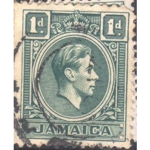 Jamaica 1938 - SG1212a - 1d green - King George V1 - used