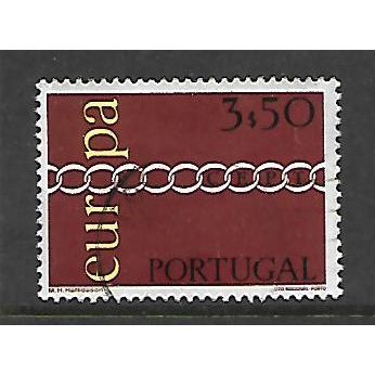 PORTUGAL 1971 EUROPA 3e.50 CHAIN SG 1414 FINE USED#2