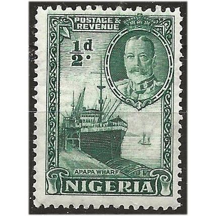 Nigeria 1936 SG34 1/2d Green Mounted Mint . .. .