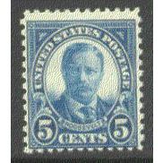 637 5c Theodore Roosevelt Average MNH Q1563