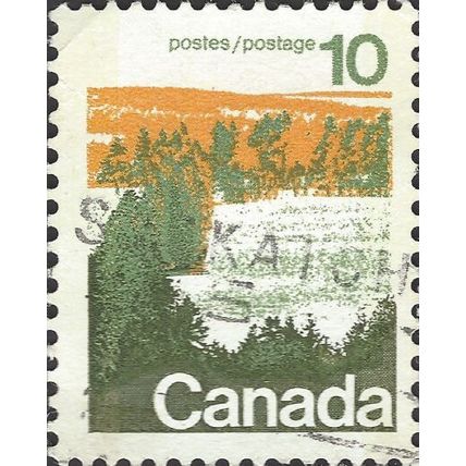 CANADA, Forest, Central Canada, green & orange 1972, 10c, #5