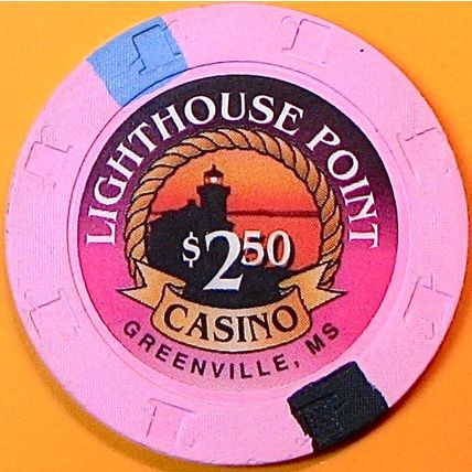 Lighthouse Point. $2.50 Casino Chip. Greenville, MS. N57.
