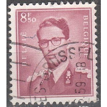 Belgique 1958 Michel 1132X O Cote (2008) 0.50 € Roi Baudouin Cachet rond