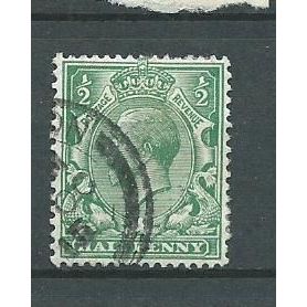 george v simple cypher sg356 sg 356 blue green cv £25 cds cancel 1915