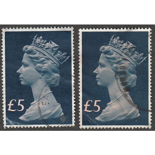 1977- 87 Large Machin, £5-00 Good Used