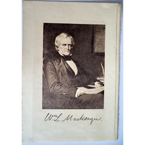 Antique Engraving Portrait WL MaCkenzie Canada Politician Mayor History Print