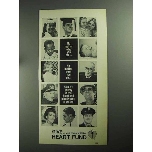 1968 Heart Fund Ad - No Matter Who You Are