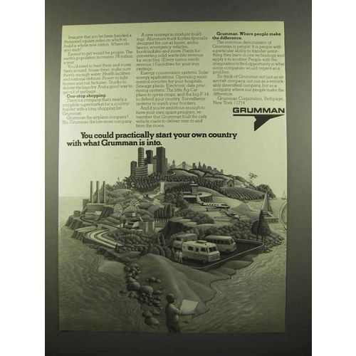 1975 Grumman Corporation Ad - Start Your Own Country